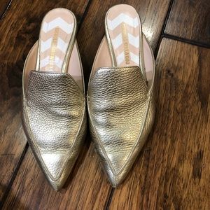 Nicholas Kirkwood Gold leather beya mules 37